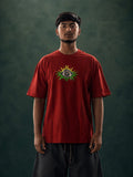 THE LOOPS OVER SIZED TEE - RED