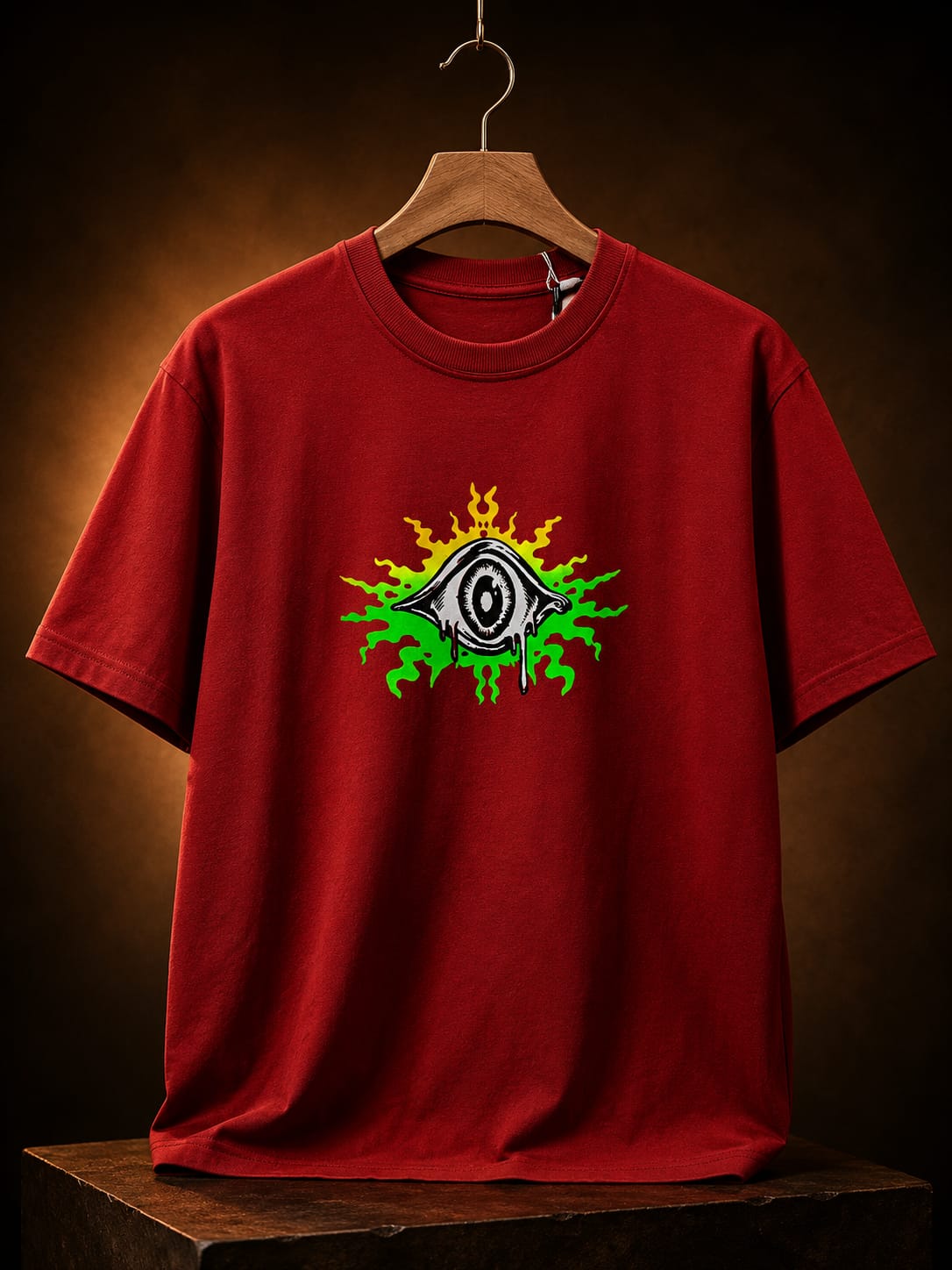 THE LOOPS OVER SIZED TEE - RED