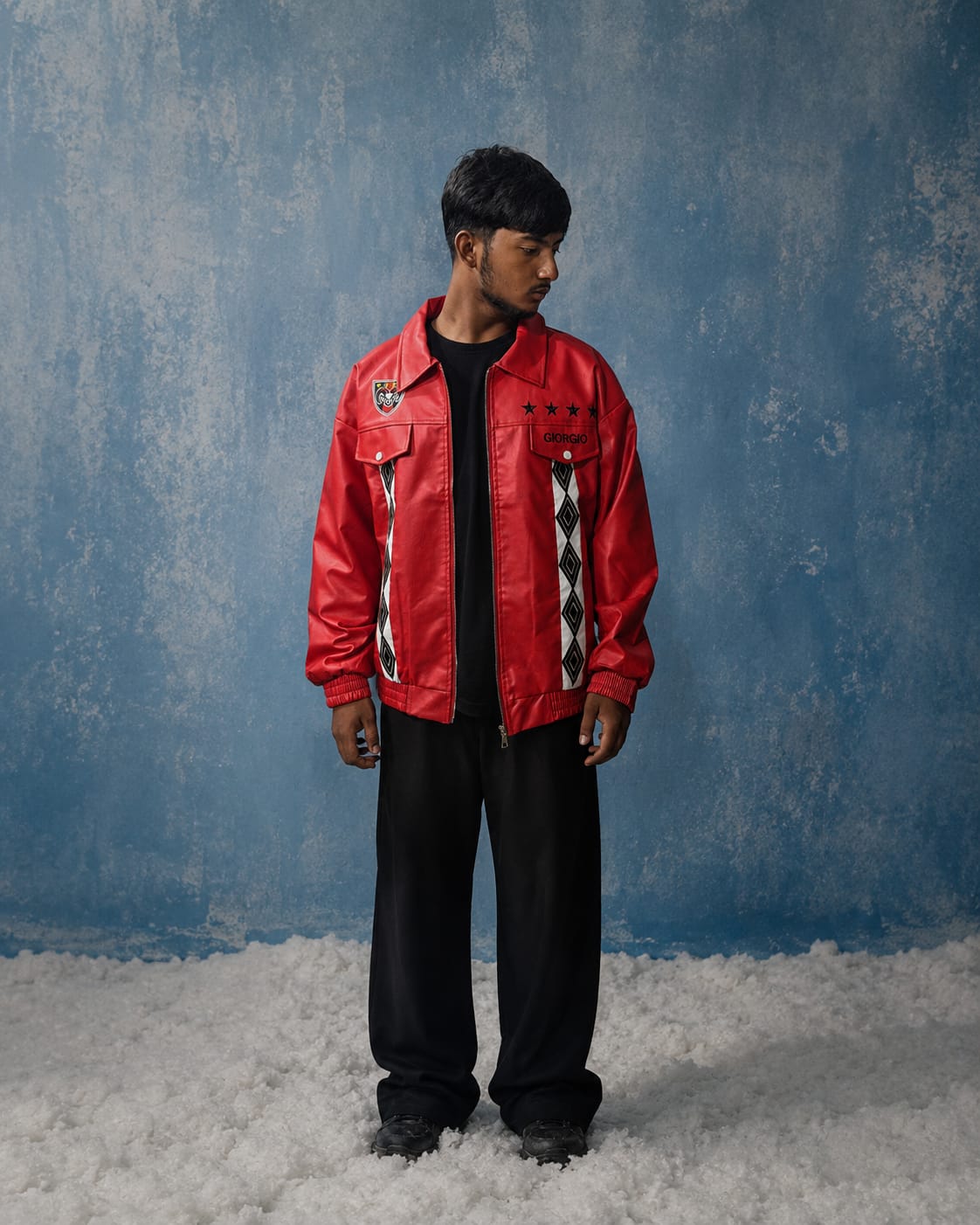 RED LEATHER JACKET