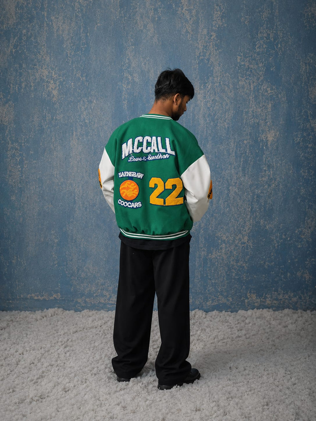 GREEN VARSITY JACKET