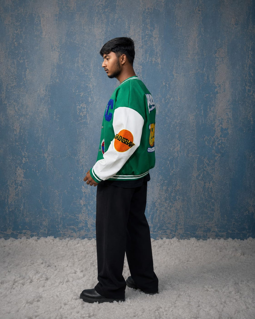 GREEN VARSITY JACKET