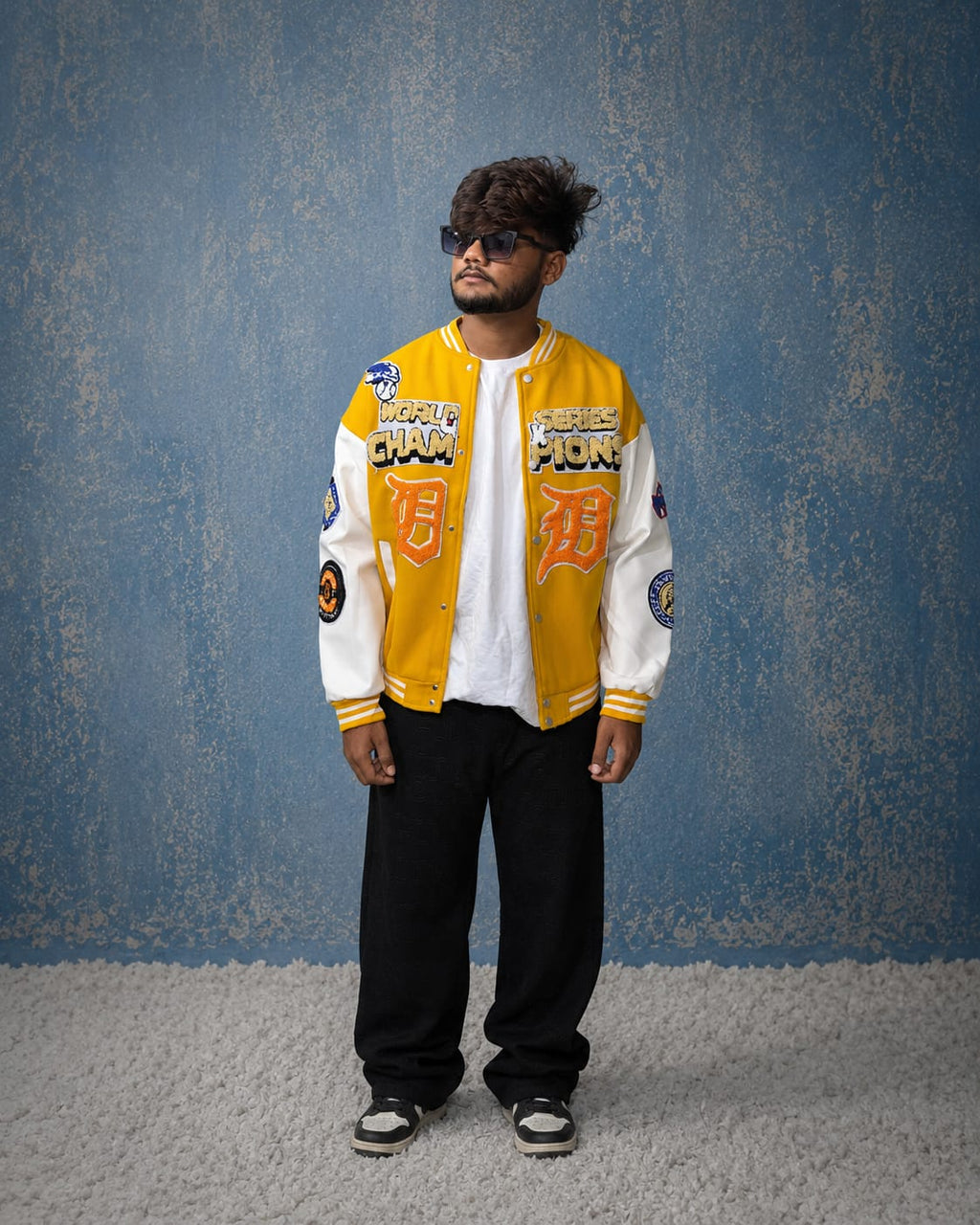 YELLOW VARSITY JACKET