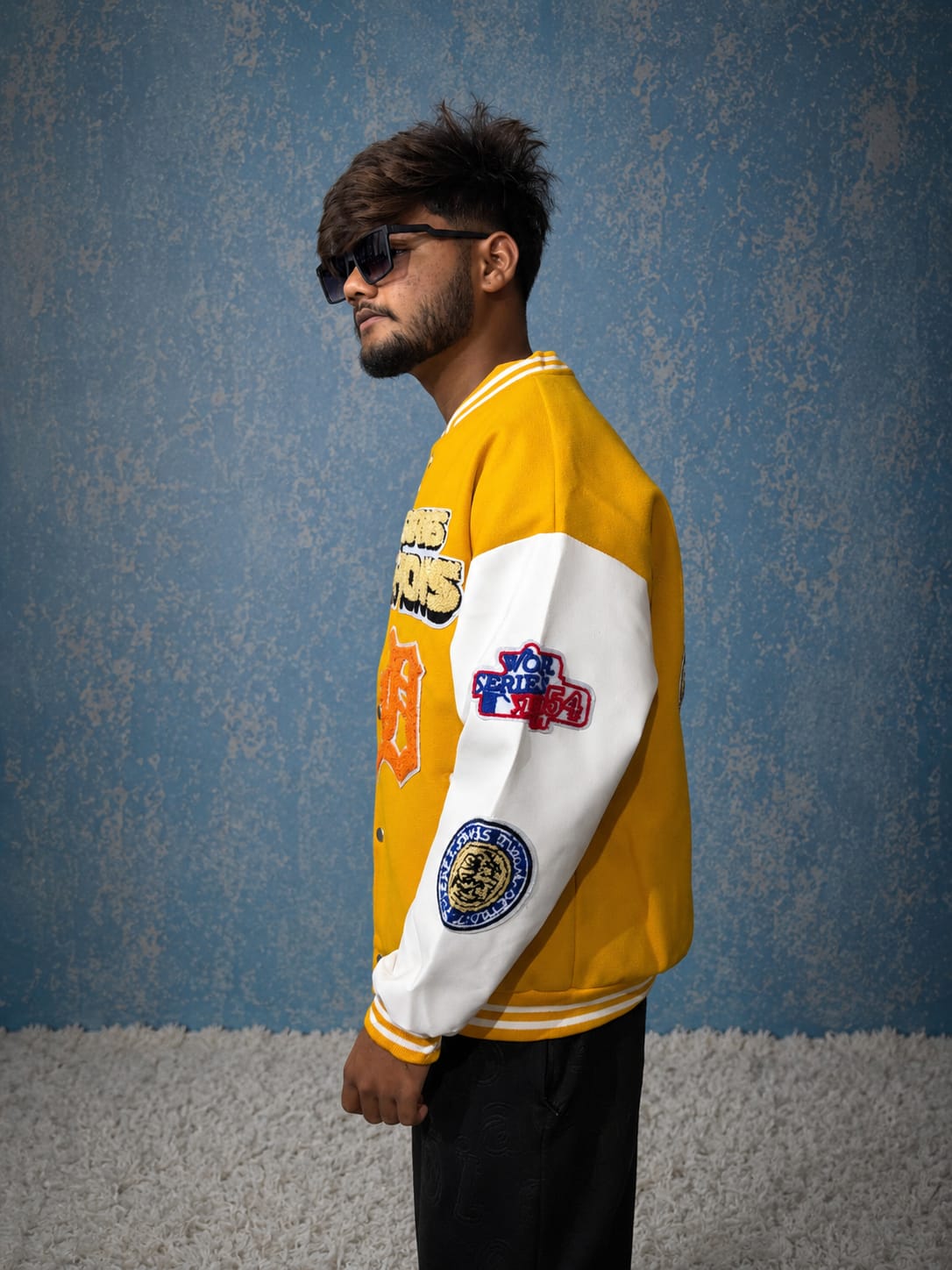 YELLOW VARSITY JACKET