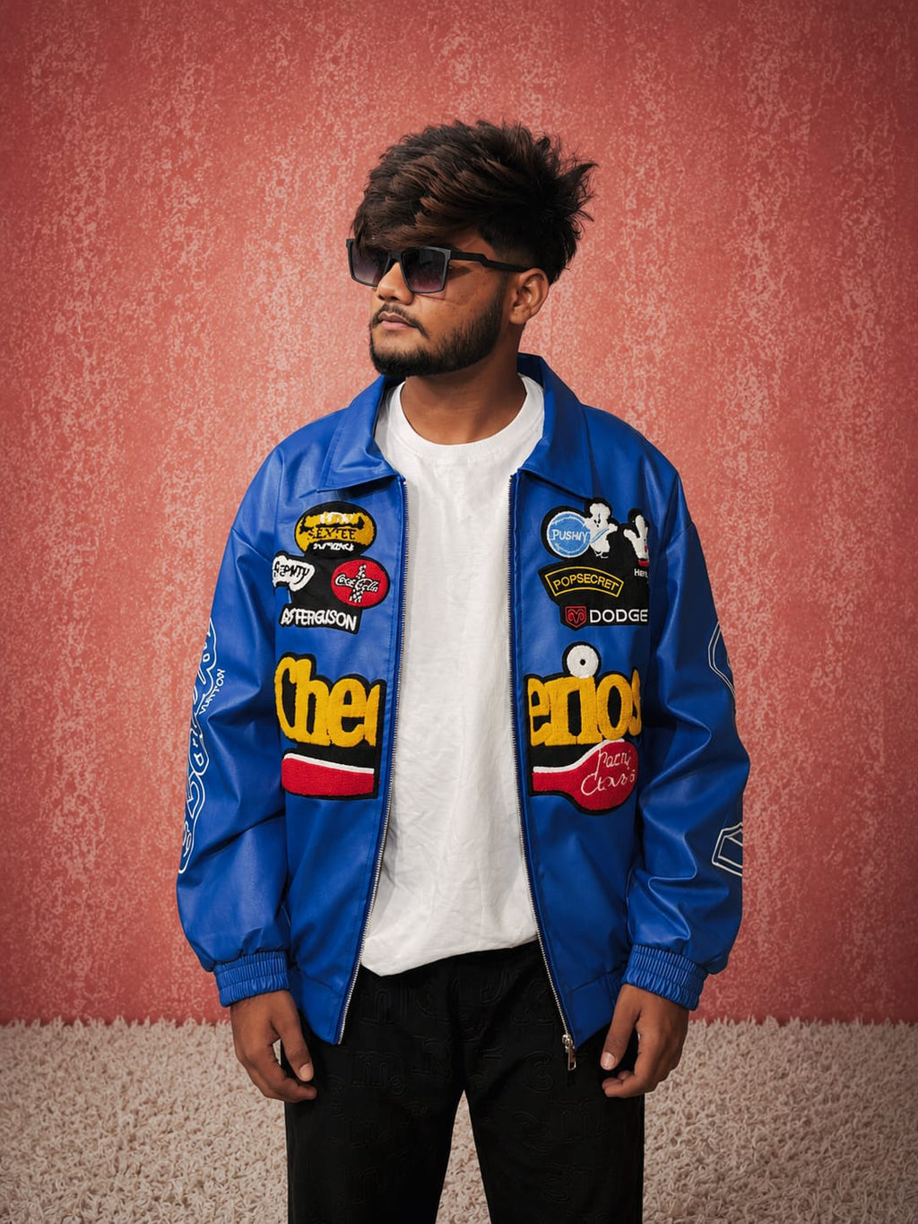 BLUE VARSITY JACKET