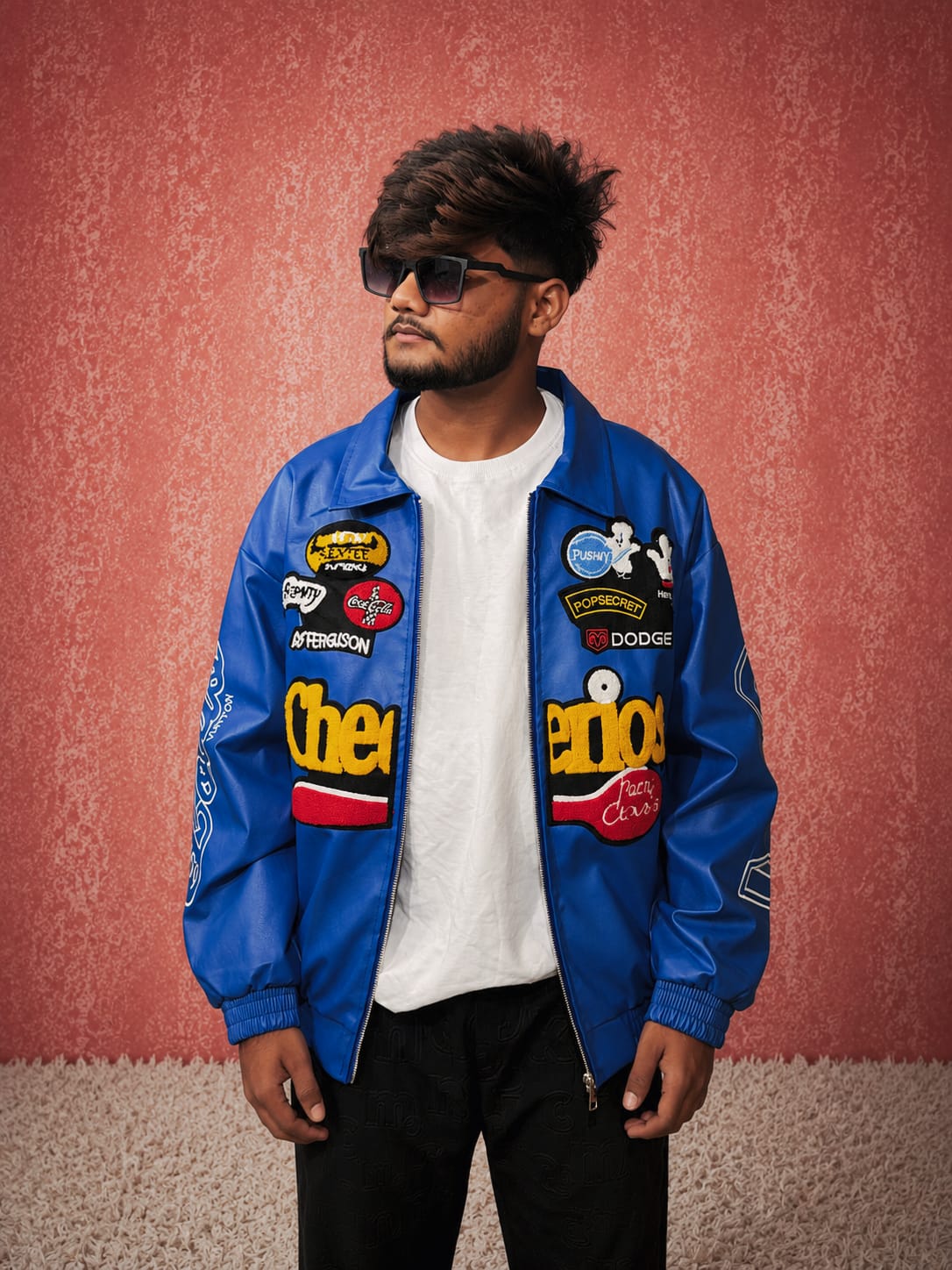 BLUE VARSITY JACKET