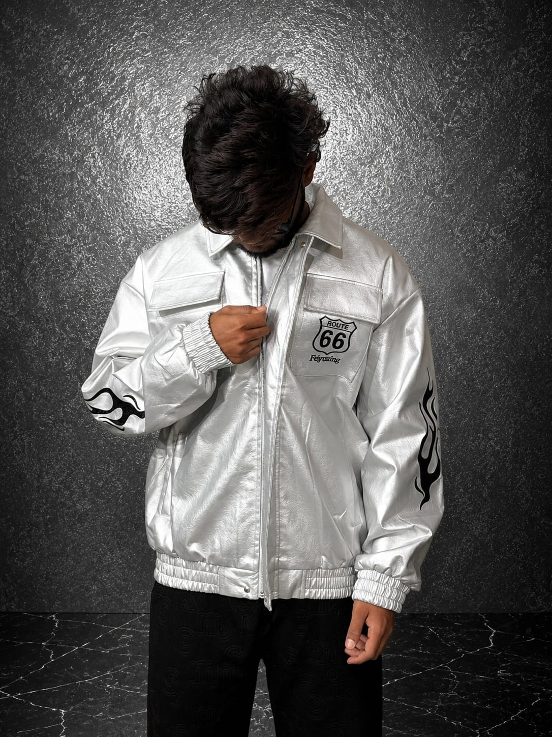 ASH FIRE VARSITY JACKET