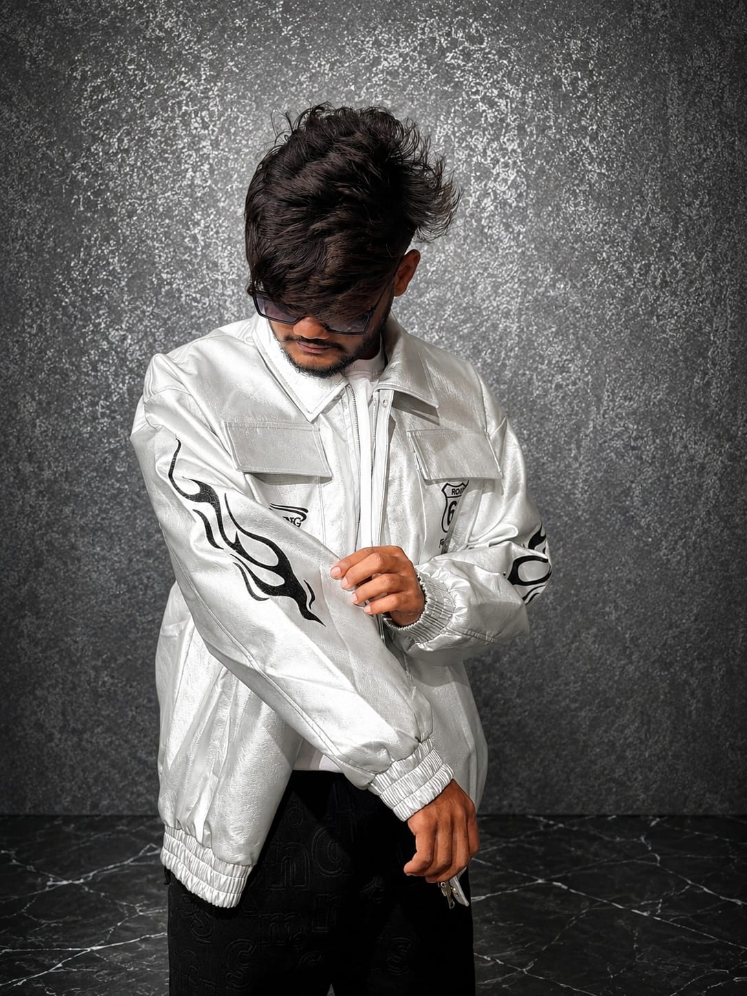ASH FIRE VARSITY JACKET