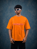 Orange Graphic Print Tee