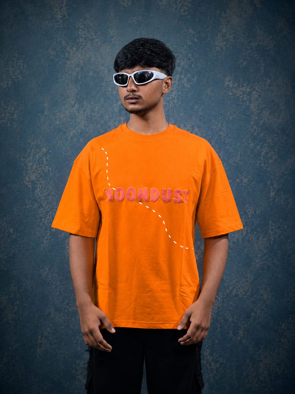Orange Graphic Print Tee