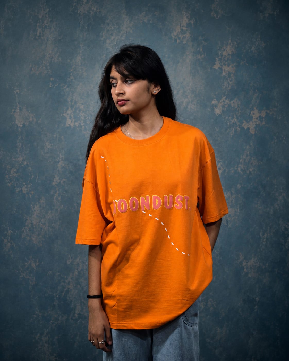 Orange Graphic Print Tee
