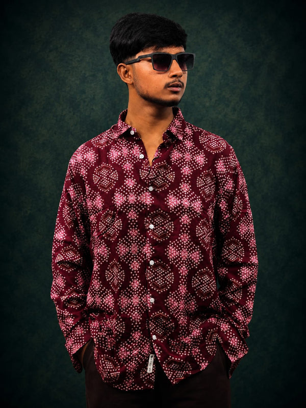 Maroon Resort Shirt