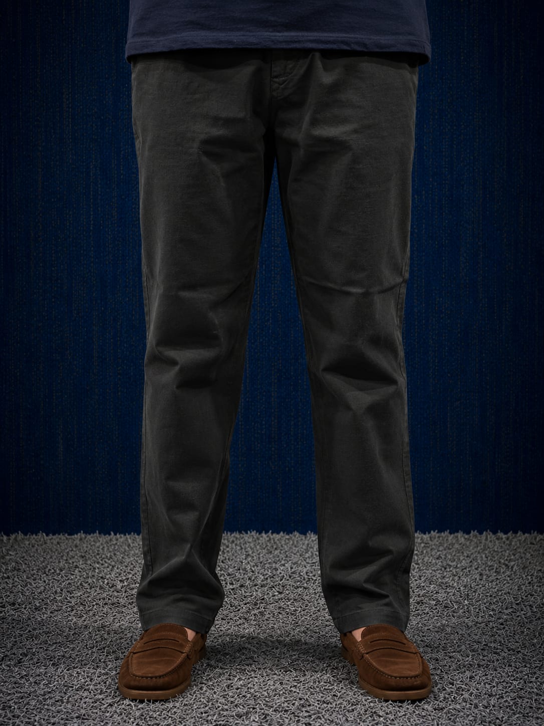 Olive Green Linen Trousers