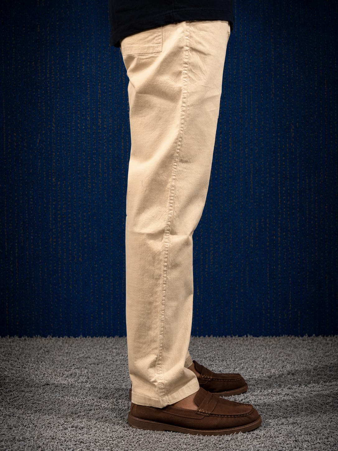 Beige Linen Trousers
