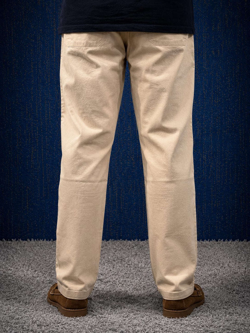 Beige Linen Trousers