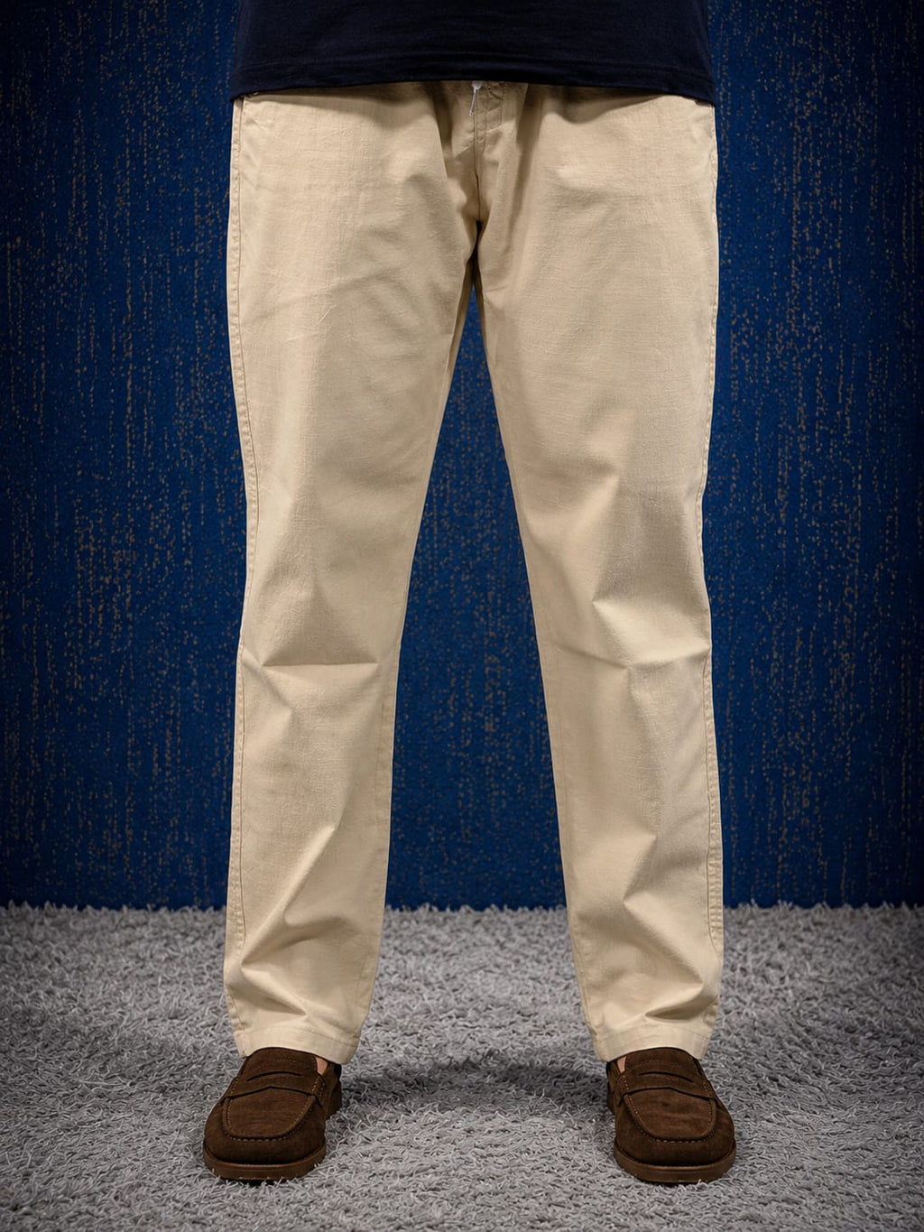 Beige Linen Trousers