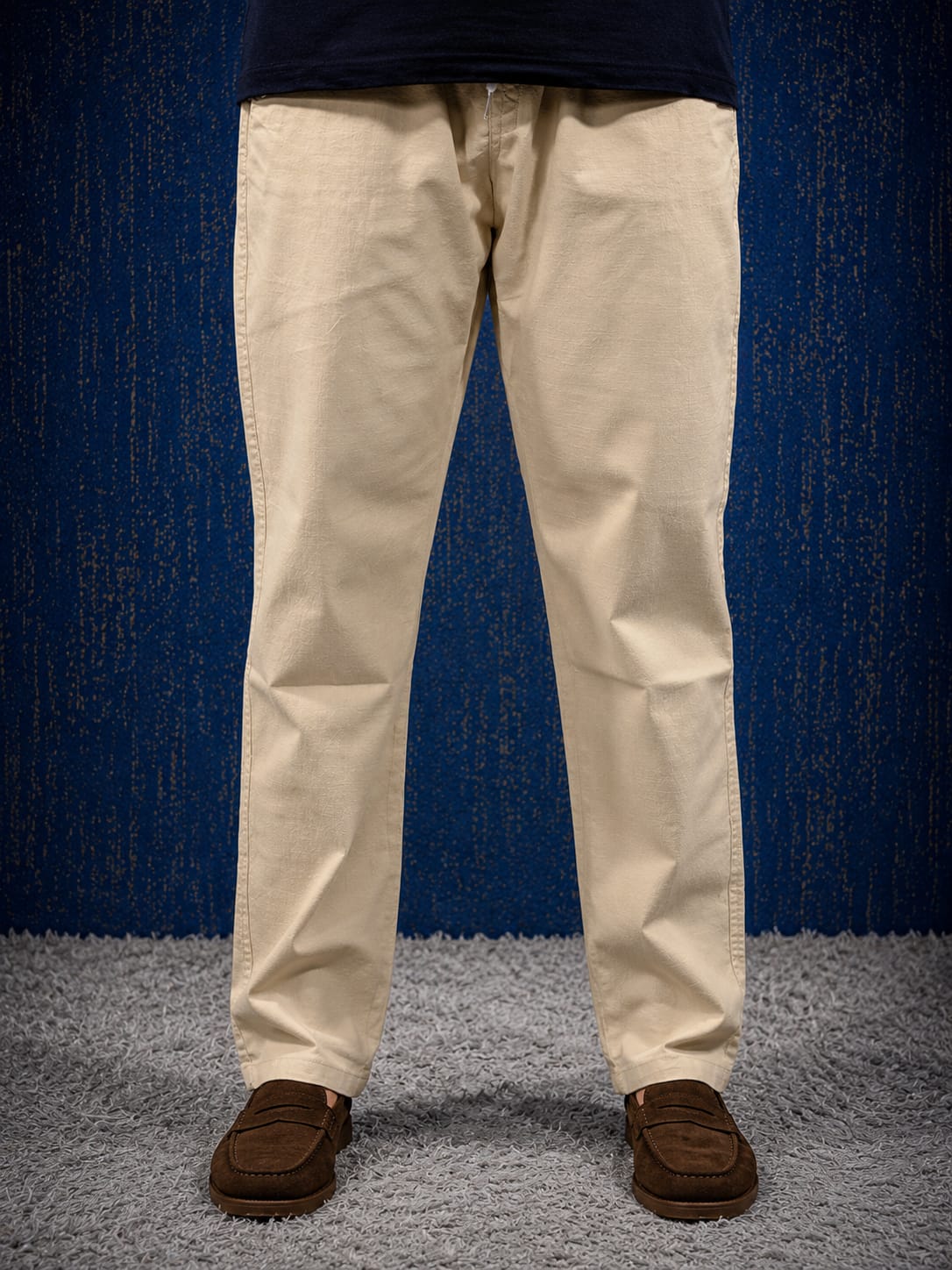 Beige Linen Trousers
