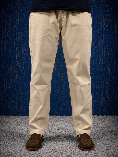 Beige Linen Trousers